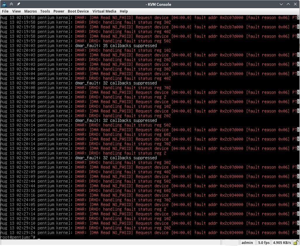DMAR 的錯誤？？